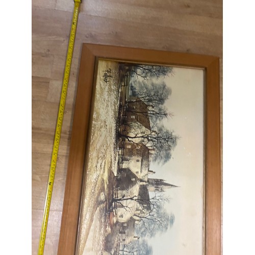 128 - Large print of a village scene  'Folland' - Viewing Section O30