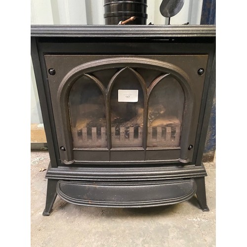 147 - Gazco Huntingdon Gas Fire – P8546 with Flue – Very good condition - Viewing Section S2