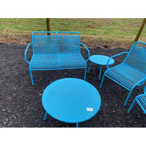 180 - Argos Blue garden furniture set - Viewing Section OS