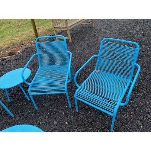 180 - Argos Blue garden furniture set - Viewing Section OS