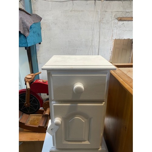 196 - Painted pine bedside table - 62 x 33 x 27 Cm Approx - Viewing Section S3