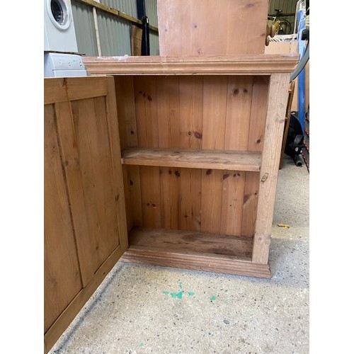 202 - Antique pine kitchen wall cupboard 64 x 53 x24 cm approx - Viewing Section S9