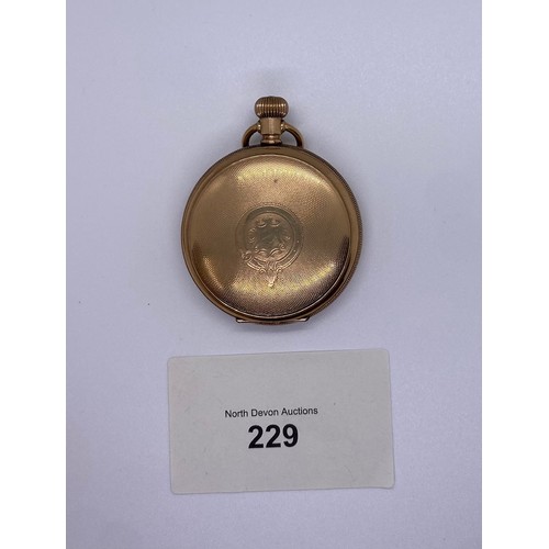 229 - Pocket Watch in a Key & Tond Watch Case USA (working at time of Photographing)- Viewing Section O1