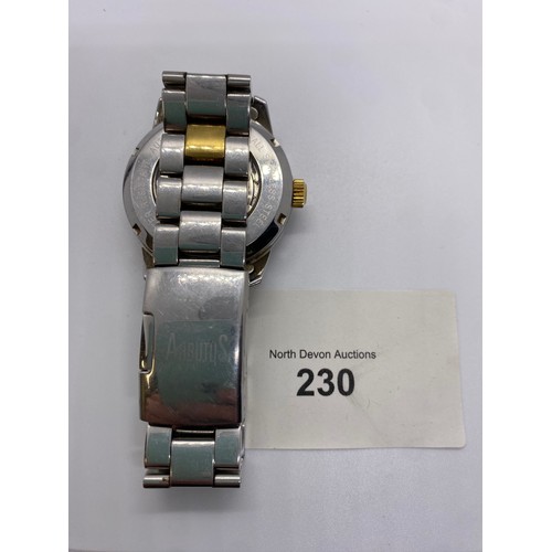 230 - Arbutus Automatic Water Resistant watch - Viewing Section O1