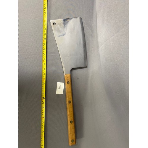 240 - Large Meat Cleaver - Viewing Section O8