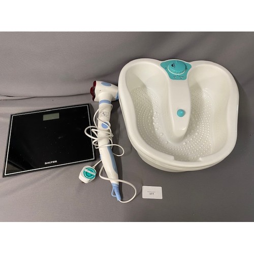 377 - Scales, foot spa & Massager - Viewing Section S4