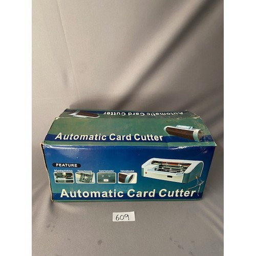 609 - Automatic Card Cutter - New in Box - Viewing Section O9