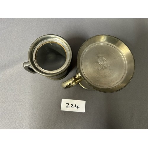 224 - Pewter Tankards - Viewing section - Viewing section: O1 (2parts)