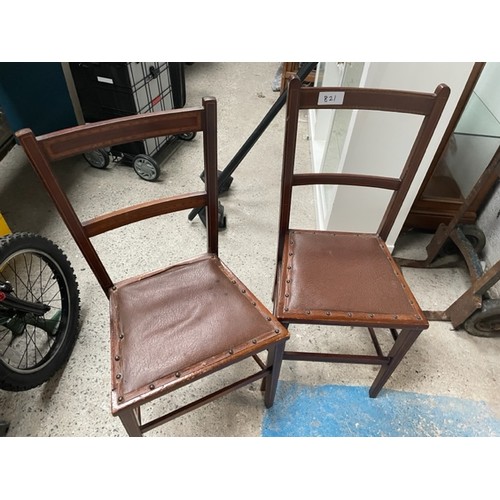 821 - 2 x antique bedroom chairs - Viewing Section S3