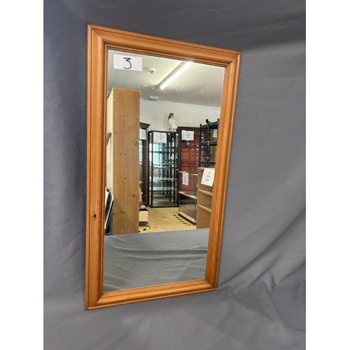 3 - Pine framed mirror - Viewing section: O30