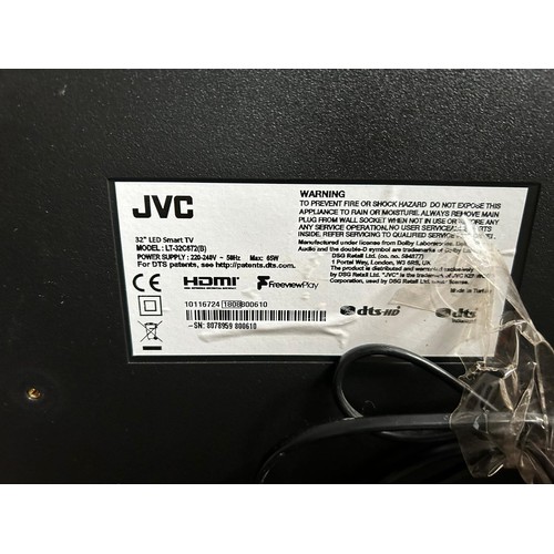 6 - JVC TV with 2 x remotes - Viewing section: S4