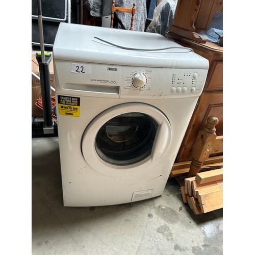 22 - Zanussi Washing machine (No plug) - Viewing section: S3