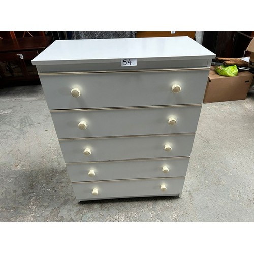 54 - White chest of drawers - Viewing section: S10