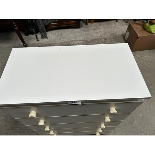 54 - White chest of drawers - Viewing section: S10