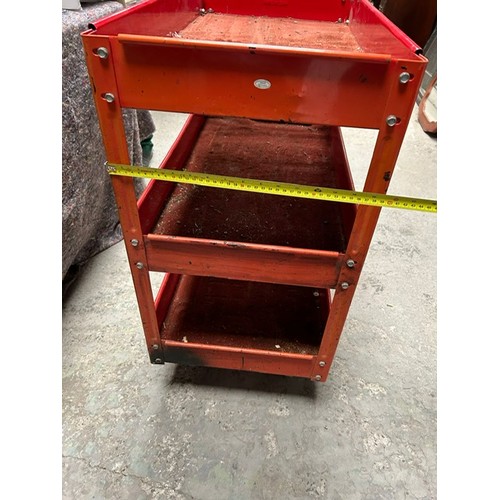 65 - 1 x Red tool trolly - Viewing section: S6