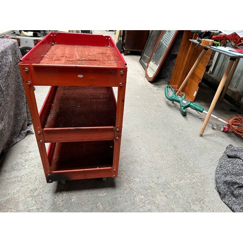 65 - 1 x Red tool trolly - Viewing section: S6