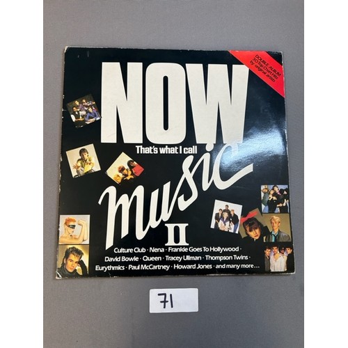 71 - Now That’s what I call Music II - Double Vinyl - Viewing section: O3