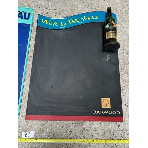 83 - 3 x Pub blackboards - Viewing Section: O30