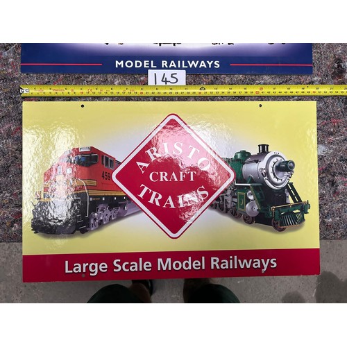 145 - Model Railway Signs x 2  - Viewing Section: O33