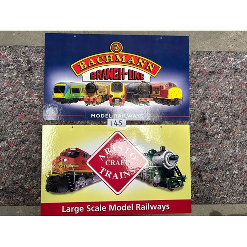 145 - Model Railway Signs x 2  - Viewing Section: O33