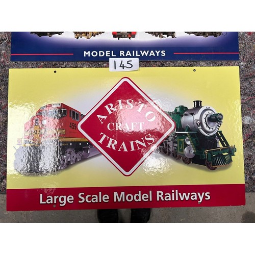 145 - Model Railway Signs x 2  - Viewing Section: O33