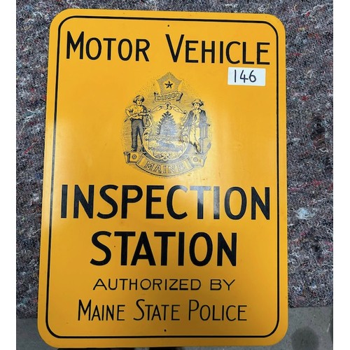 146 - Police Inspection Sign - Viewing Section: O33