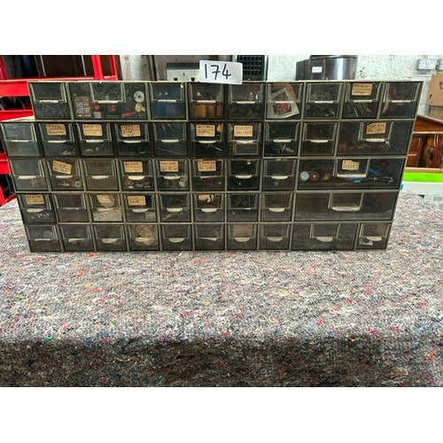 174 - Drawers full of model railway electronic parts - Viewing section: O21