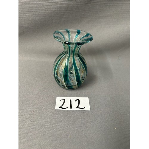 212 - Vintage Mdina Malta Glass Vase - Viewing section: O1