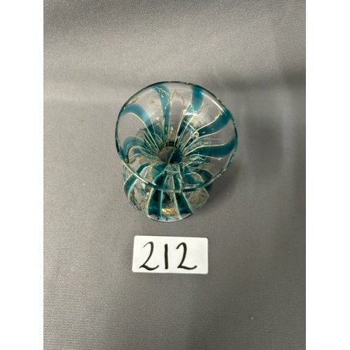 212 - Vintage Mdina Malta Glass Vase - Viewing section: O1