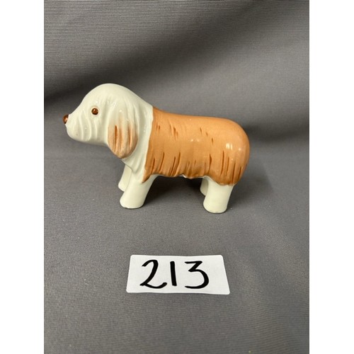 213 - Royal Dux-Old English Sheepdog Figure - Viewing section: O1