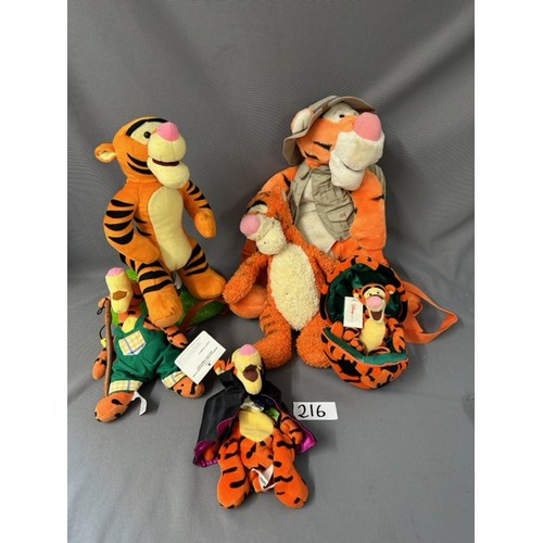 216 - Selection of Tigger Toys - Viewing section: O24