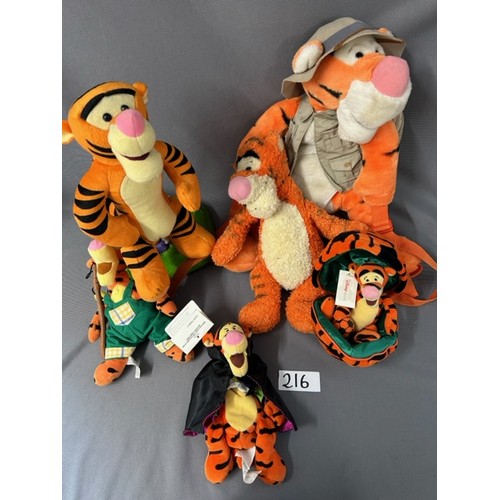 216 - Selection of Tigger Toys - Viewing section: O24