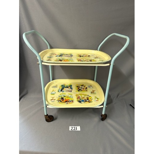 221 - Disney Worcester Ware Child's Trolly - Made In great Britain, Depicting the 