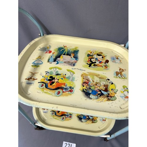 221 - Disney Worcester Ware Child's Trolly - Made In great Britain, Depicting the 