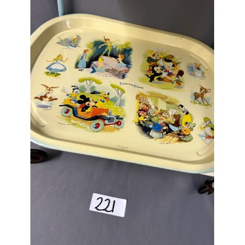 221 - Disney Worcester Ware Child's Trolly - Made In great Britain, Depicting the 