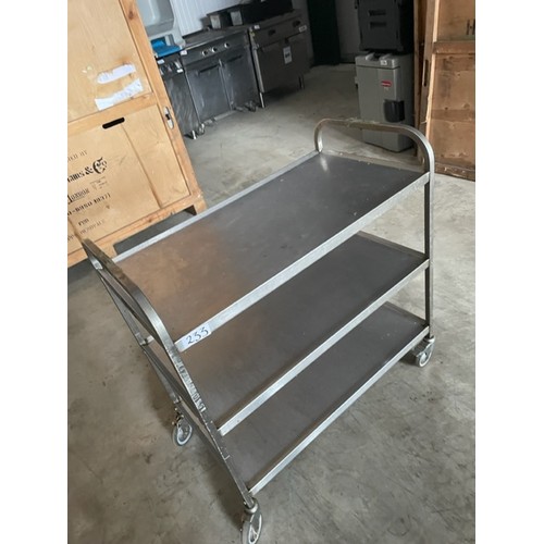 233 - Stainless Steal Trolly  - Viewing section: Building (if you wish to view this item, please let us kn... 