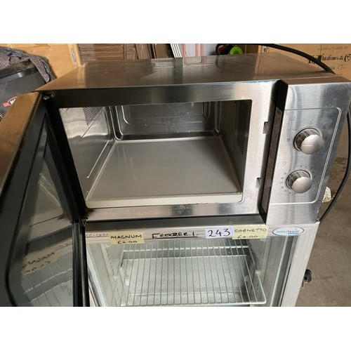 244 - Samsung Commercial Microwave  - Viewing section: Building (if you wish to view this item, please let... 