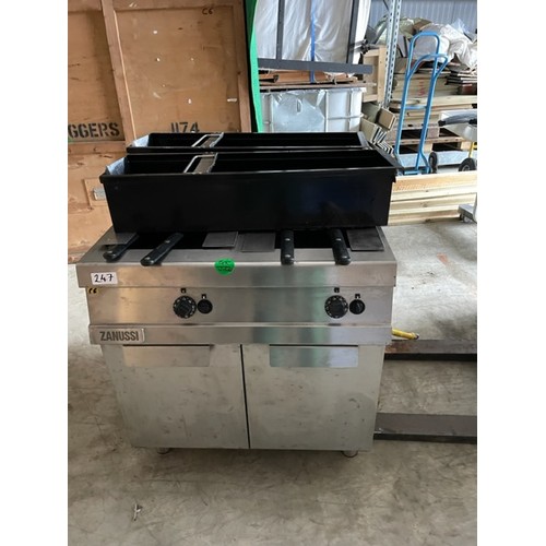 247 - Zanussi Commercial Gas Fryer  - Viewing section: Building (if you wish to view this item, please let... 