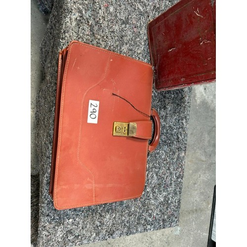 290 - Red Leather Bag & Red Petrol Can - Viewing section: S3