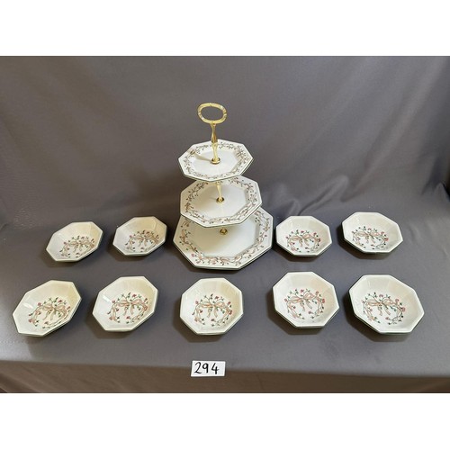 294 - Cake Stand & Plates - Viewing section: O11