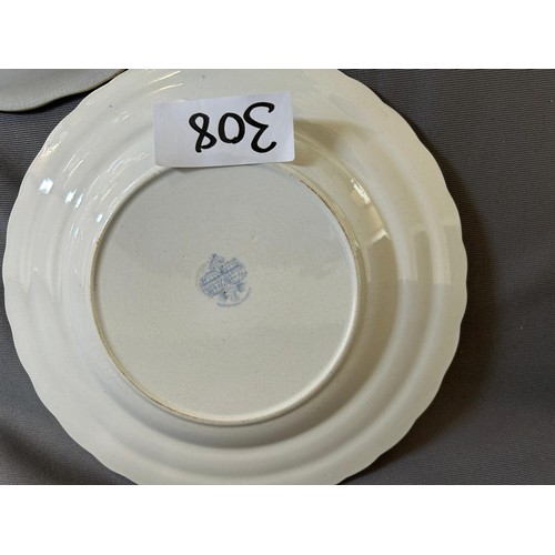 308 - Box Of Blue Plates - Viewing section: O24