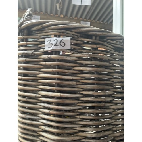 326 - Wicker log basket - Viewing section: S11