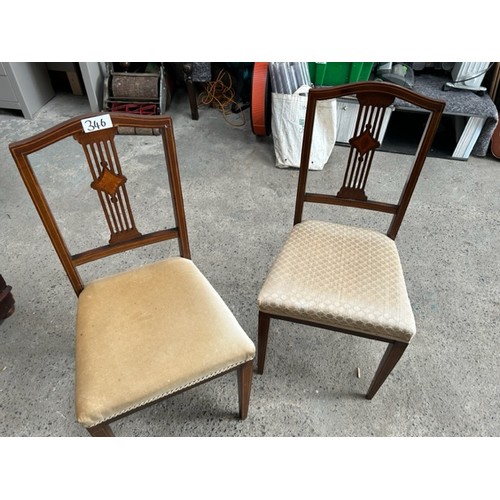 346 - 2 x Antique chairs - Viewing section: S9