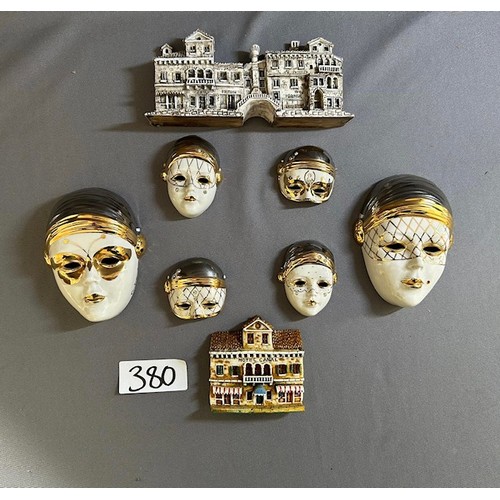 380 - Italian mask & Plaques - Viewing section: O17