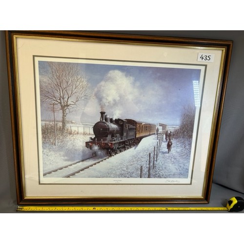 435 - Winter Steam signed print by Don Breckon  - Viewing section: O31