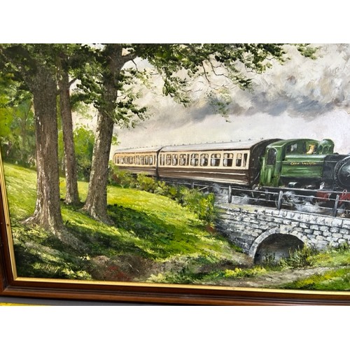 451 - Steam Train Painting - Viewing Section: O32