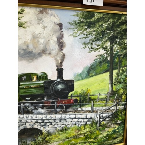 451 - Steam Train Painting - Viewing Section: O32