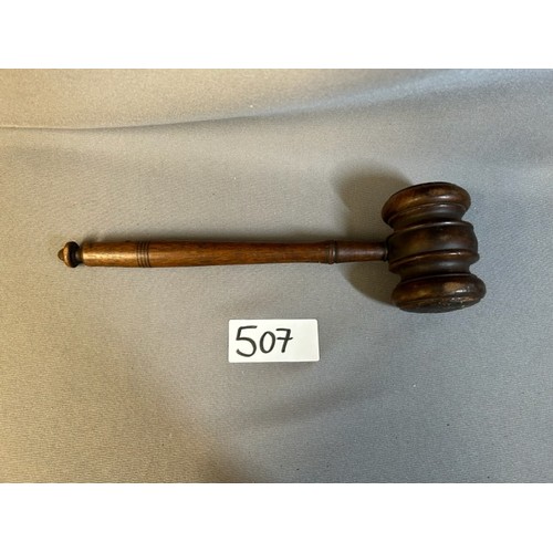 507 - Large Auctioneer Gavel - From the USA - Viewing Section: O34