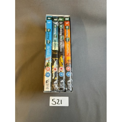 521 - Breaking Bad Series 1 to 4 DVD - sealed - Viewing section: O8