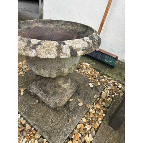 528 - Stone garden urn - Viewing section: OS